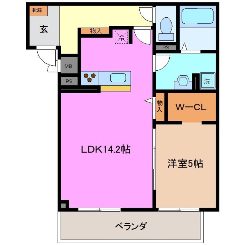間取図 LaLa COURT SHIRASUKA