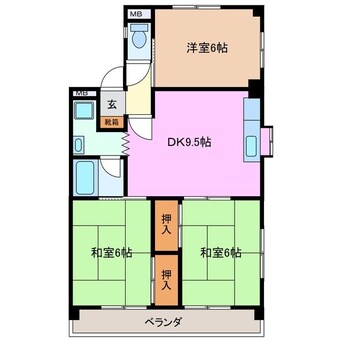 間取図 ソシアルドミール東館