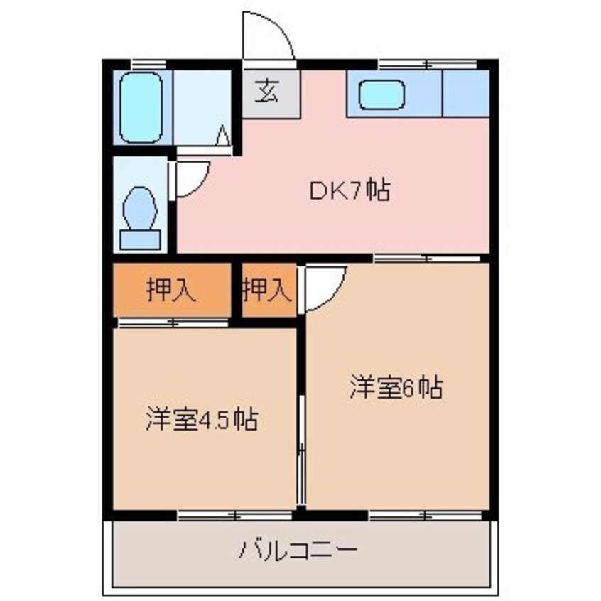 間取図 コリーヌ別名