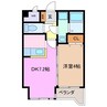 エクセレンス大宮 1DKの間取り