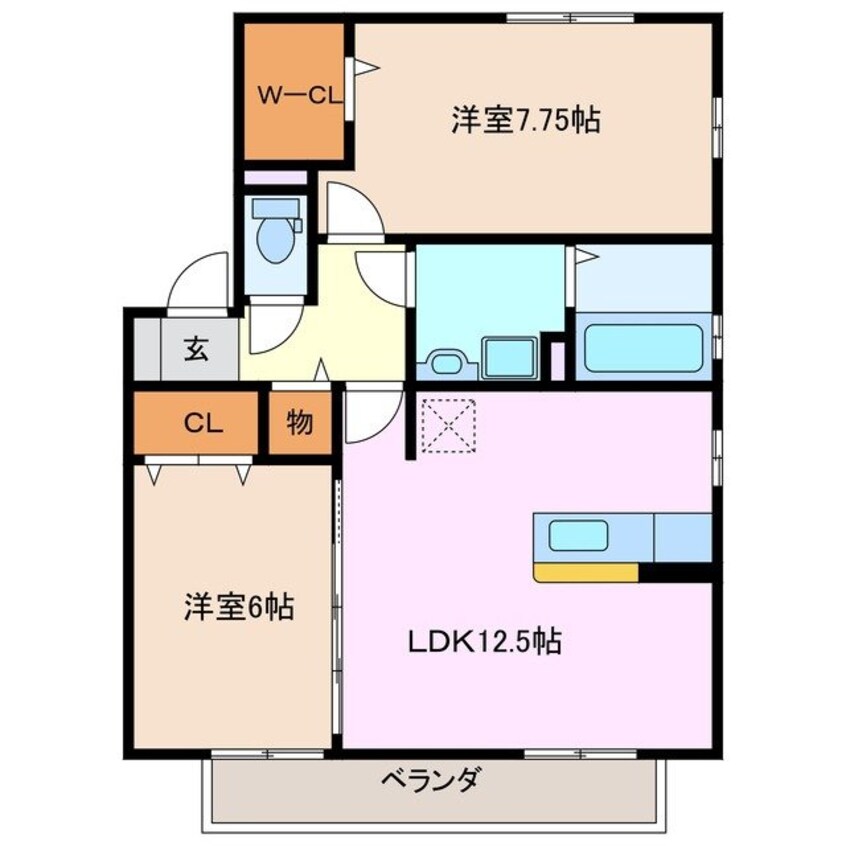 間取図 リビングタウン阿倉川　Ｉ