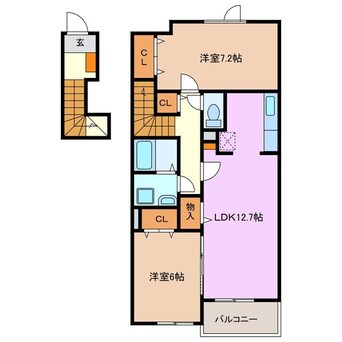 間取図 イエローフォレスト