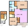 ノーブル・ハイムⅡ 2LDKの間取り