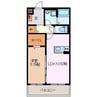 ファインⅢ 1LDKの間取り