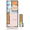 ブランシュ富田 1LDKの間取り