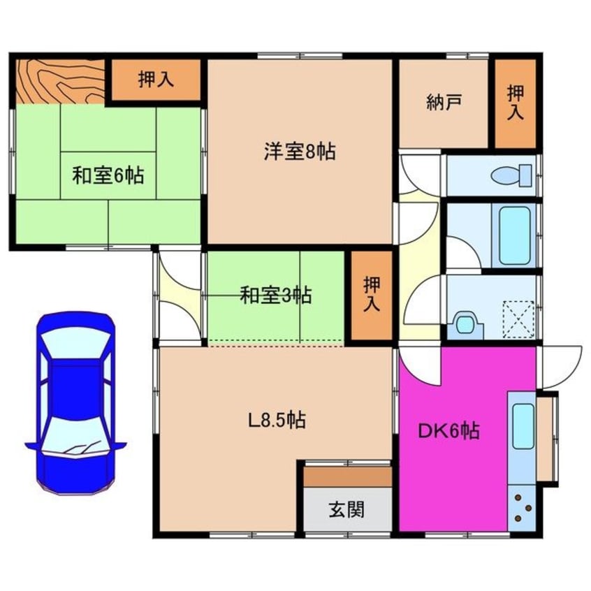 間取図 桜台1丁目貸家