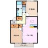 ビレッジサンズ A 2LDKの間取り