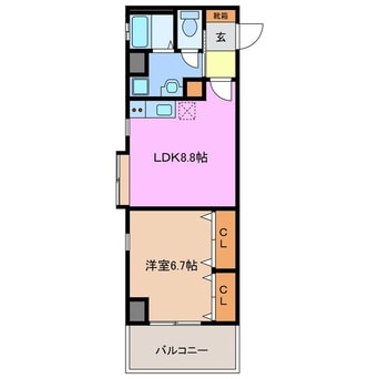 間取図 フローラル堀木