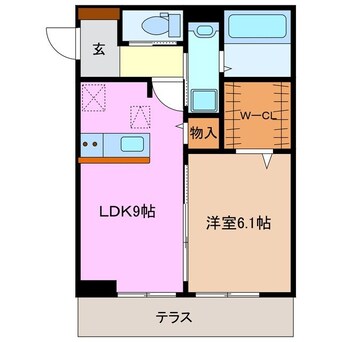 間取図 タウンコートⅢ