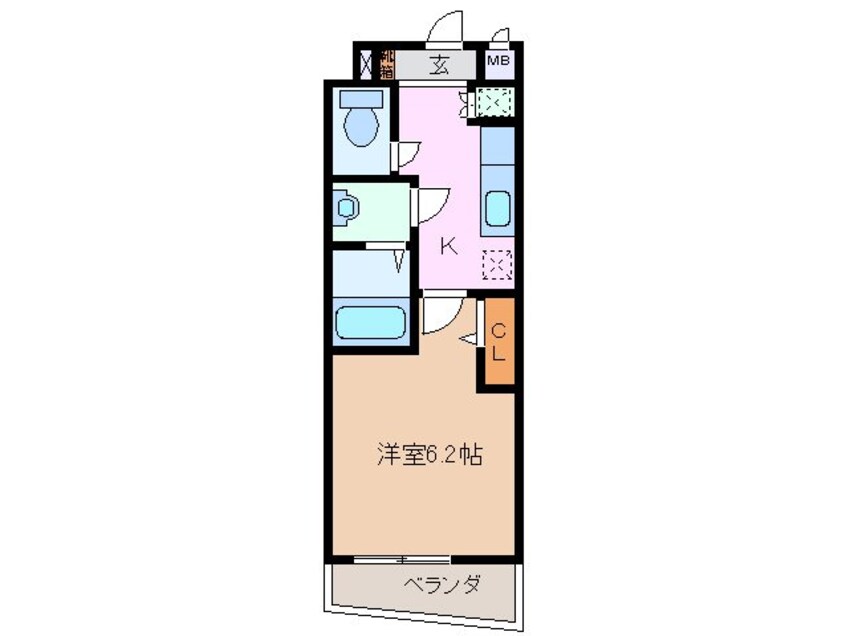間取図 レジデンス浜田