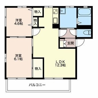 間取図 アイリスときわB棟