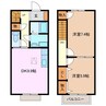 Ｐｒｉｍｅｒａ　Ａ 2DKの間取り