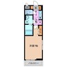 プラージュ　ウエスト 1Kの間取り
