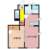 エクセレントSAIKI　C棟 1LDKの間取り