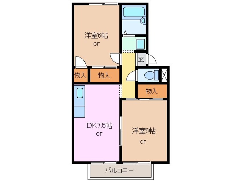 間取図 ル・クレール
