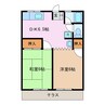 シティハイム・コーポM 2DKの間取り