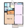 グリーンパーク 1LDKの間取り