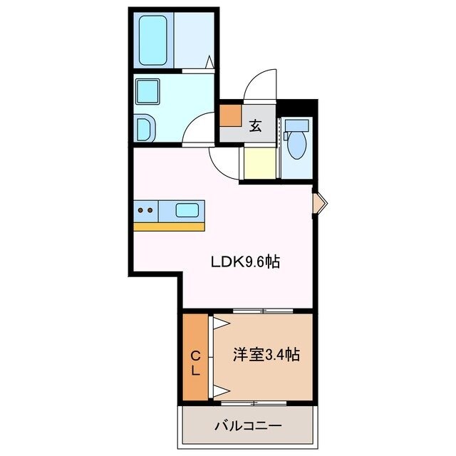 間取り図 LECOCON四日市　Ⅸ