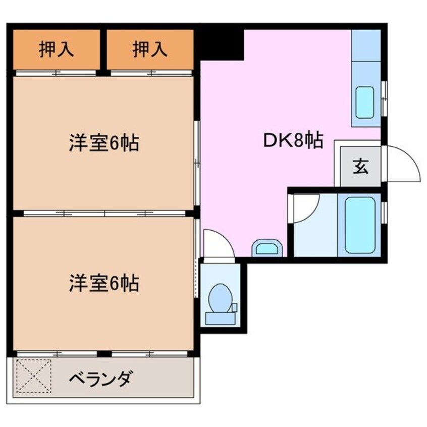 間取図 パークテラス城北