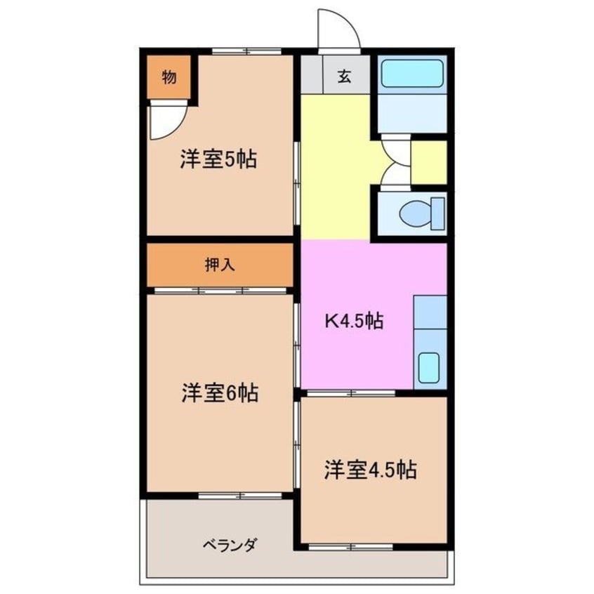 間取図 第一セントラルビル