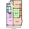 プラムスクエア 3DKの間取り