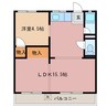 生桑台ハイツ 1LDKの間取り