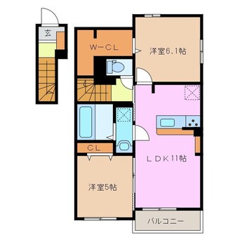 間取図 ウイングスⅡ