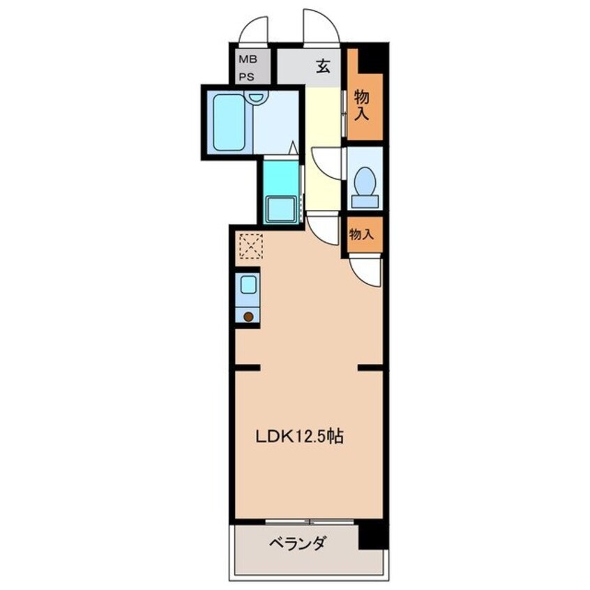 間取図 シティヴィラ中浜田