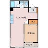 パークテラス城北 1LDKの間取り