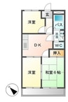 アーバンハイツＡ棟 3DKの間取り
