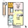 カーザ　ヴィータ 1LDKの間取り