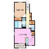 フォルビート　Ⅱ 1LDKの間取り