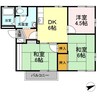 エスパシオ芝田　C棟 3DKの間取り