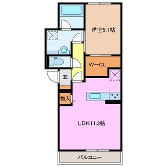 間取図 ディーシャンブル川原町