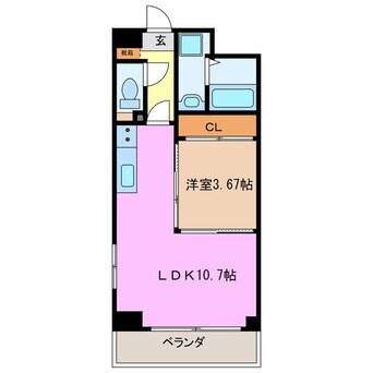 間取図 Ｓ－ＦＯＲＴ四日市元町