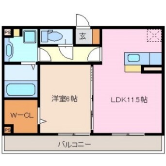 間取図 プール・トゥジュール　B棟