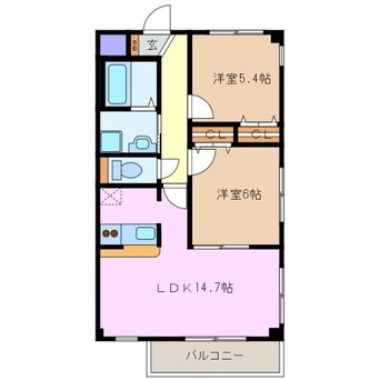 間取図 ｉＺｍ　ＨＩＮＡＧＡ　Ａ棟