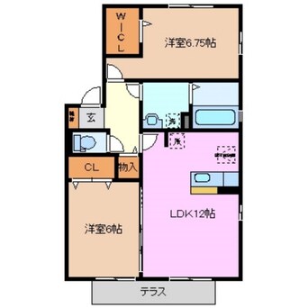 間取図 リビングタウン阿倉川　E