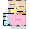 パークヒル生桑　Ａ 2LDKの間取り