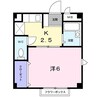 タウニー２１ 1Kの間取り