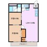 シティハイツ井上 2LDKの間取り