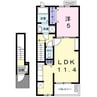 ステラⅡ 1LDKの間取り