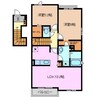 アプランド 2LDKの間取り