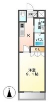 フォレスト・ヴィラⅠ 1Kの間取り