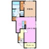 ラフォーレ三ツ谷東　Ａ 1LDKの間取り