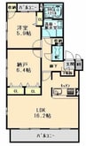 Ｎｏｒｔｈ　ＥＩ 2LDKの間取り