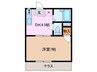 アーバンフラッツ 1DKの間取り