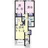 エレガント　Ｍ・Ⅰ 2LDKの間取り