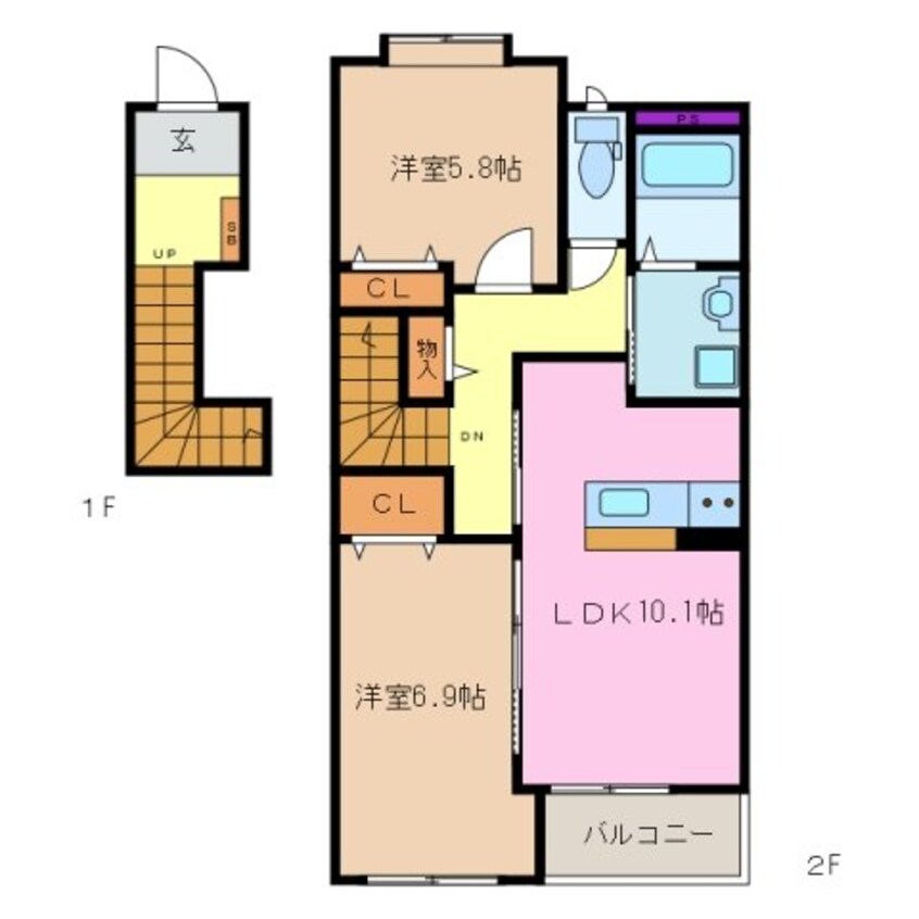 間取図 サンロワール　B