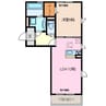 スルモン エトワルⅡ 1LDKの間取り